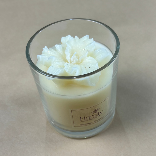 Candle in a glass jar